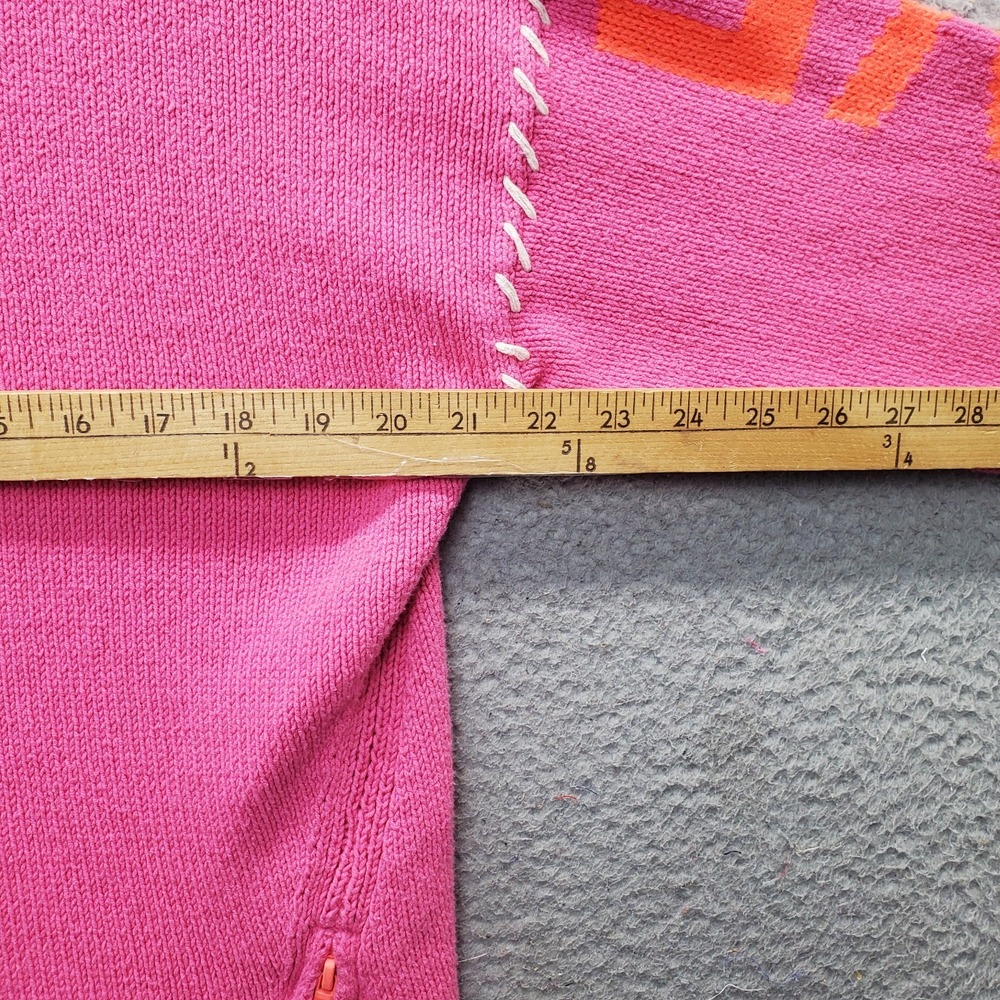 Lisa Todd Pink Sweater with Orange Accents - Picture 4 of 10